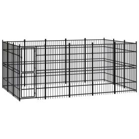 Outdoor Dog Kennel Steel 148.8 ft��
