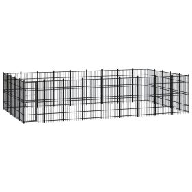 Outdoor Dog Kennel Steel 446.4 ft��