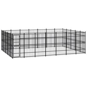 Outdoor Dog Kennel Steel 347.2 ft��