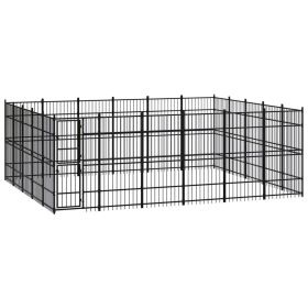 Outdoor Dog Kennel Steel 297.6 ft��