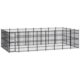 Outdoor Dog Kennel Steel 317.4 ft��