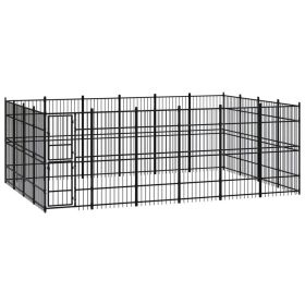 Outdoor Dog Kennel Steel 238.1 ft��