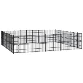 Outdoor Dog Kennel Steel 714.3 ft��
