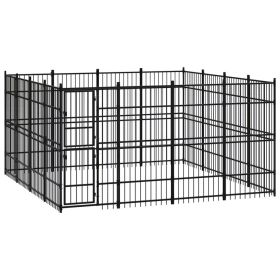 Outdoor Dog Kennel Steel 158.8 ft��