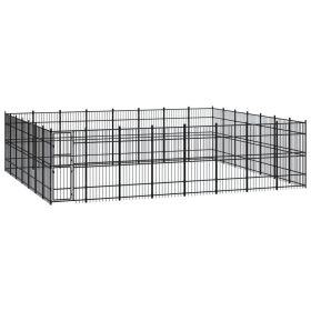 Outdoor Dog Kennel Steel 555.5 ft��