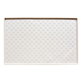 Spot Pet Mat, Waterproof And Easy To Clean Silicone Dog Mat, Cat Mat, Square Pet Placemat, Pet Supplies (Option: Cream color-Small)